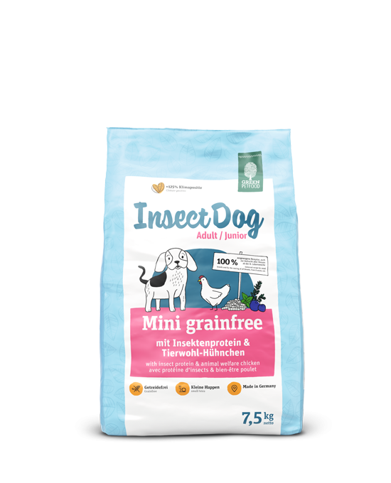 Green store petfood insectdog